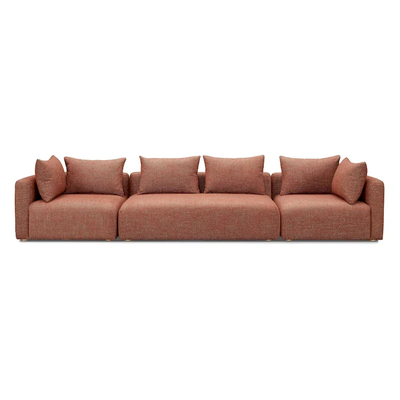 Hangover Cream Upholstered 145 Long Sofa
