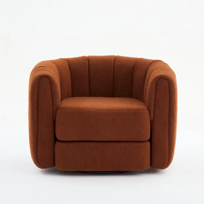 Modern Upholstered Swivel Accent Barrel Chair