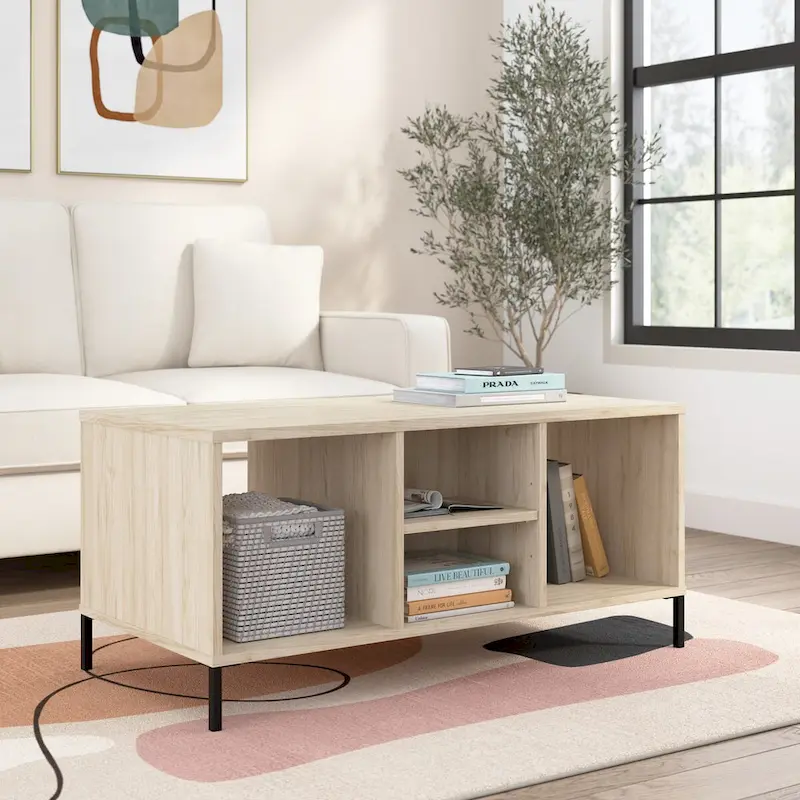 Bush Furniture Essence Living Room Coffee Table with Shelves