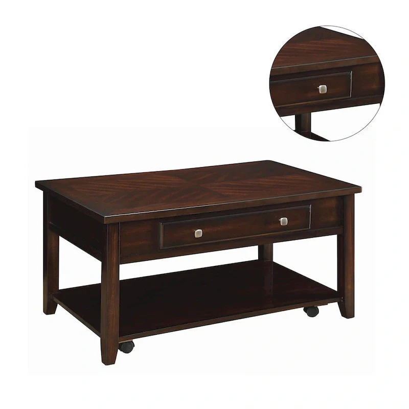 Rectangular Lift Top Coffee Table in Walnut