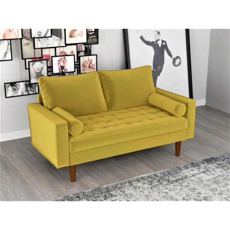US Pride Lopez Mid-century Loveseat