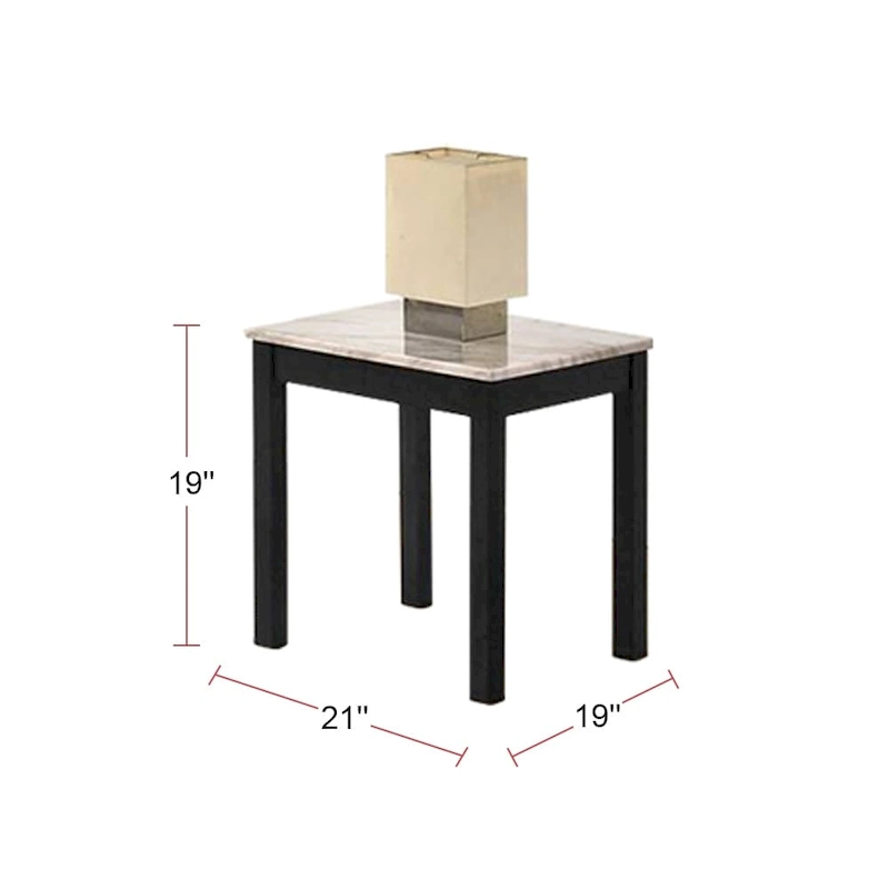 3 Piece Coffee Table with Faux Marble Top