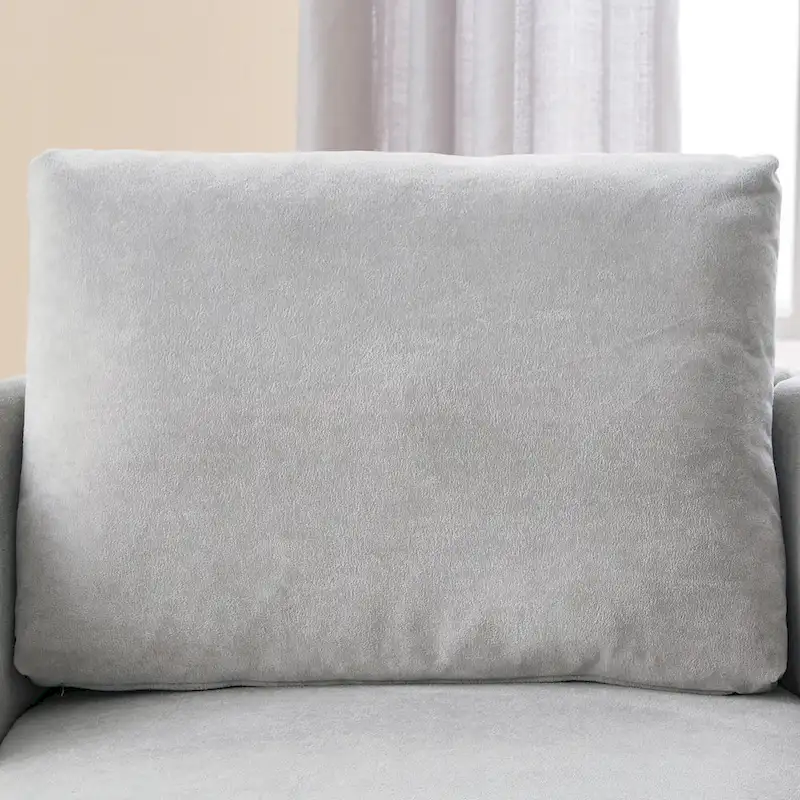 Chenille 360 Swivel Barrel Chair with Ergonomic Curved Design and 440lb Weight Capacity