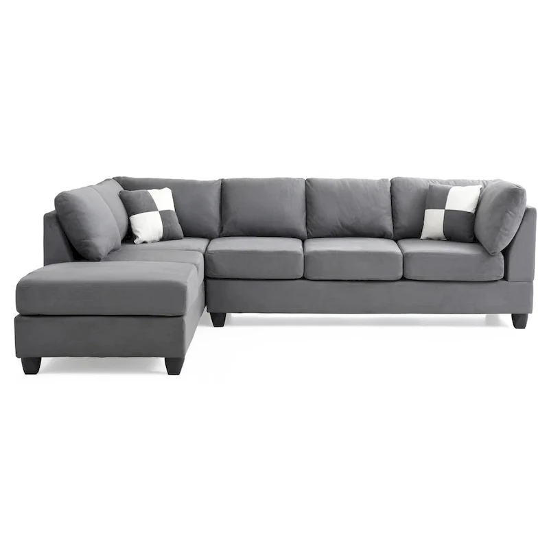 Gallant Microsuede Sectional Sofa