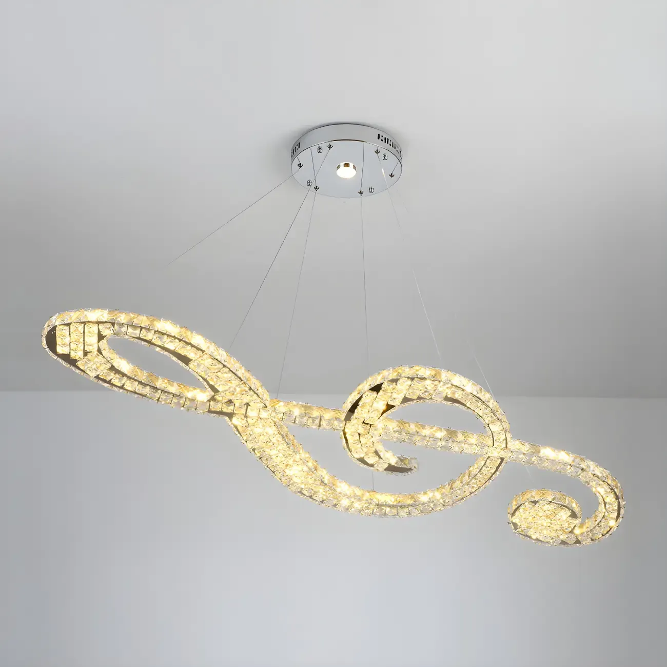 Artistic Modern Crystal 2-Light Island Pendant Light