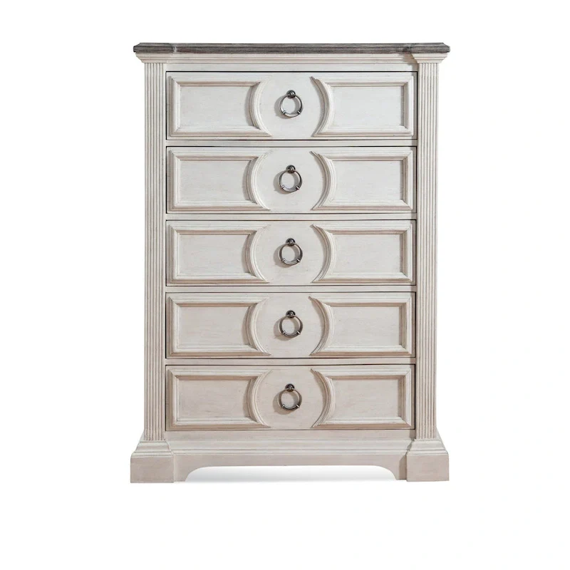 Bristow Antique White 6-piece King Bedroom Set