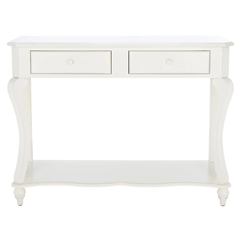 SAFAVIEH Otelia Dark Brown Wood Console Table. - 43Wx15Dx32H