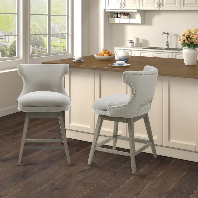 Madison Park Janet 360 degree Swivel Counter Stool