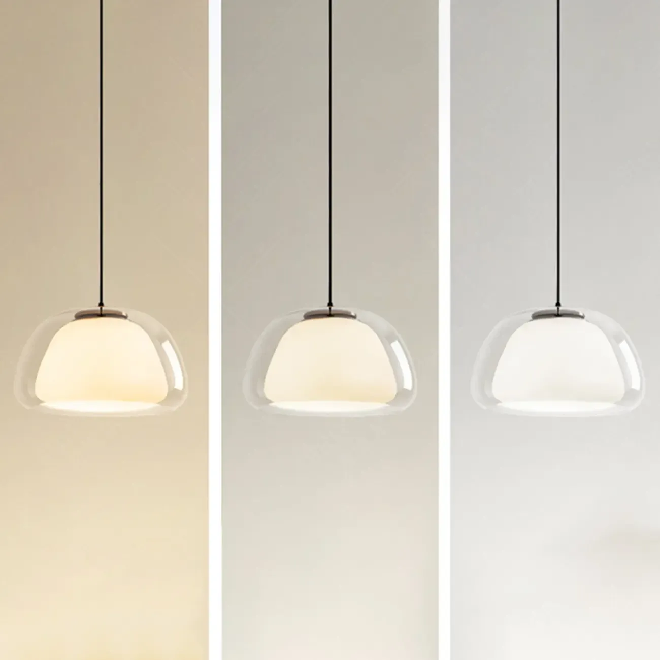 Elegant Designer LED Milk Glass Jelly Pendant Light