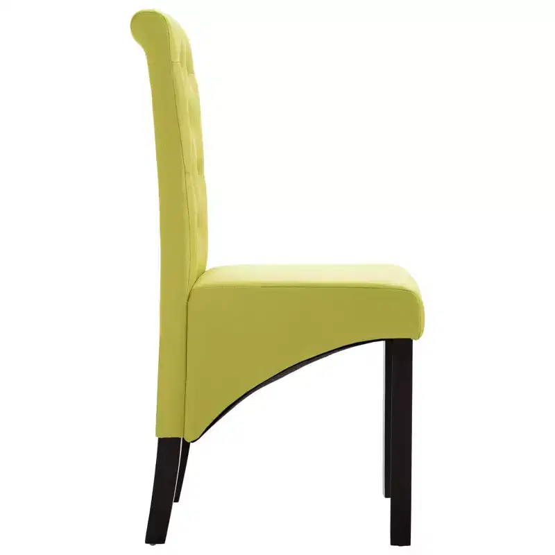 CLIHOME Modern style dining chair, solid wood leg soft cushion fabric kitchen chair(Set of 2)