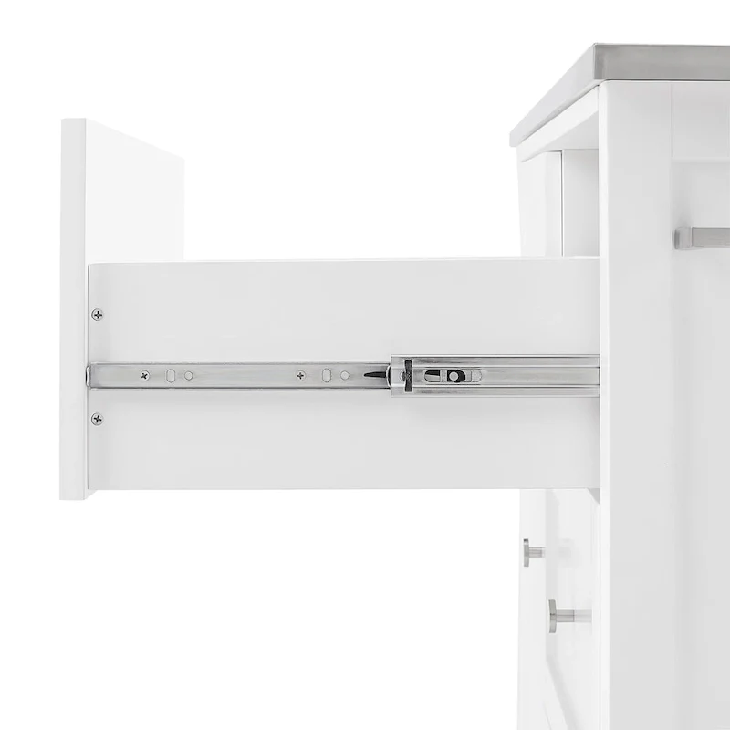 Crosley Soren Stainless Steel Top Kitchen Island/Cart - 18.13d x 42.13w x 37.5h