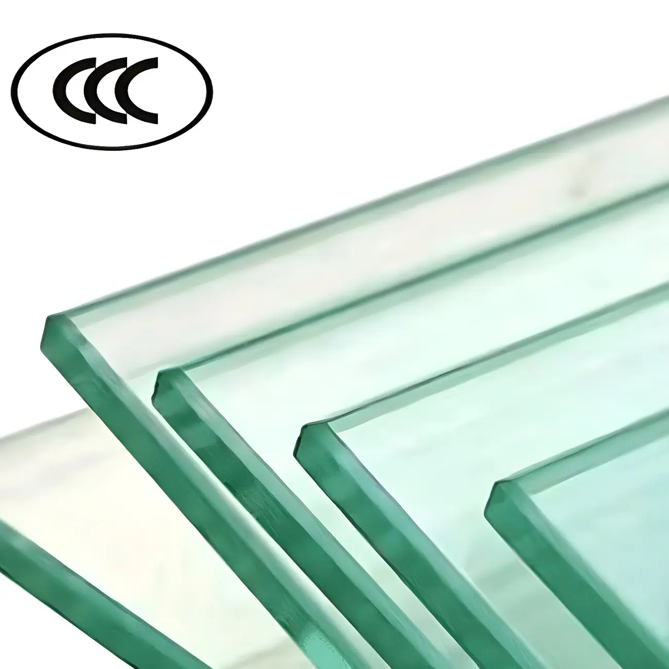 Modern Glass Black Curio Cabinet with Adjustable Shelves