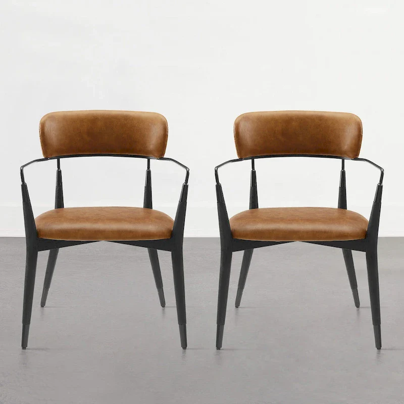 Art Leon Mid-century Solid Wood Accent Dining Chair (Set of 2)