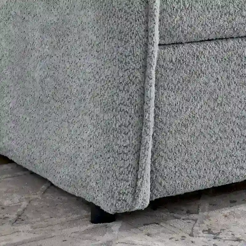 Twin Boucle Daybed with Trundle