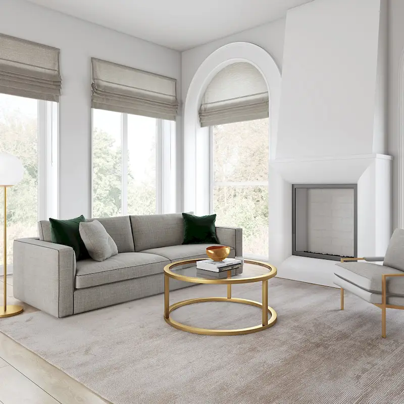 Round Metal Coffee Table