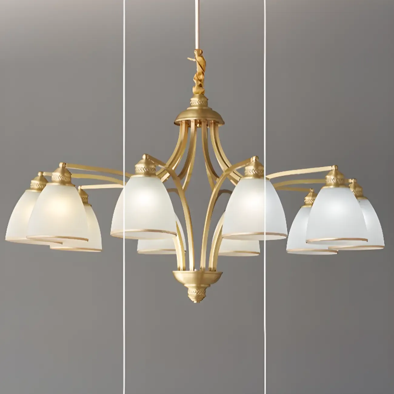 Elegant Modern Hanging Chandelier with Adaptive Height