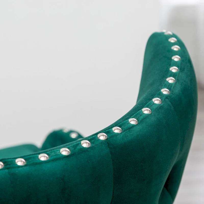 Roundhill Furniture Lindale Mid-century Modern Velvet Accent Chair