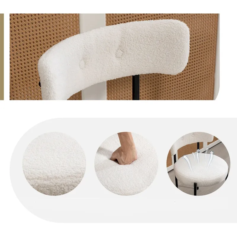 AVAWING Dining Chairs Mid-Century Modern Kitchen Chairs Set of 2