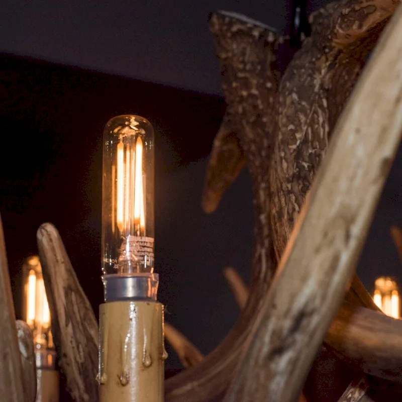 Bulbrite Pack of (4) 2.5 Watt Dimmable Antique Filament T6 Candelabra (E12) LED Bulb - 160 Lumens, 2100K, and 90 CRI