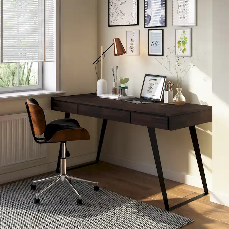 WYNDENHALL Mitchell Modern Industrial 54 inch Wide Desk