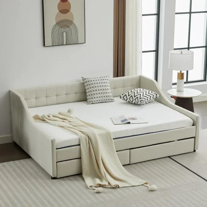 Twin Corner Daybed with Storage Drawers