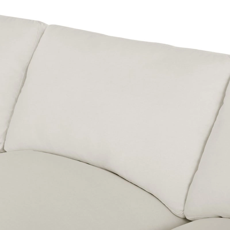 U-Shape Sectional Sofa, 2 Large Chaise with Removable Ottomans