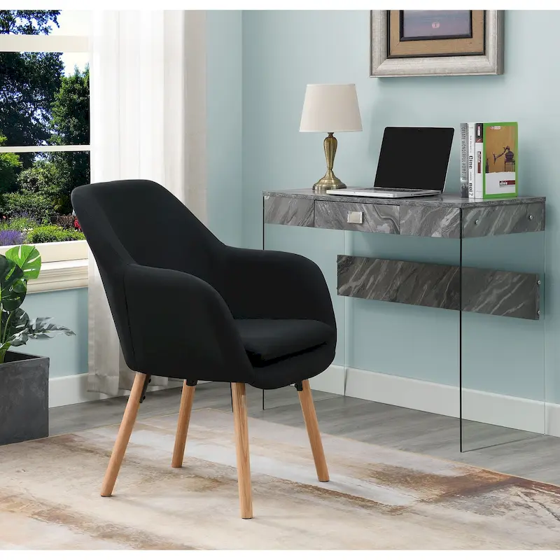 Convenience Concepts Take a Seat Charlotte Wingback Upholstered Accent Armchair