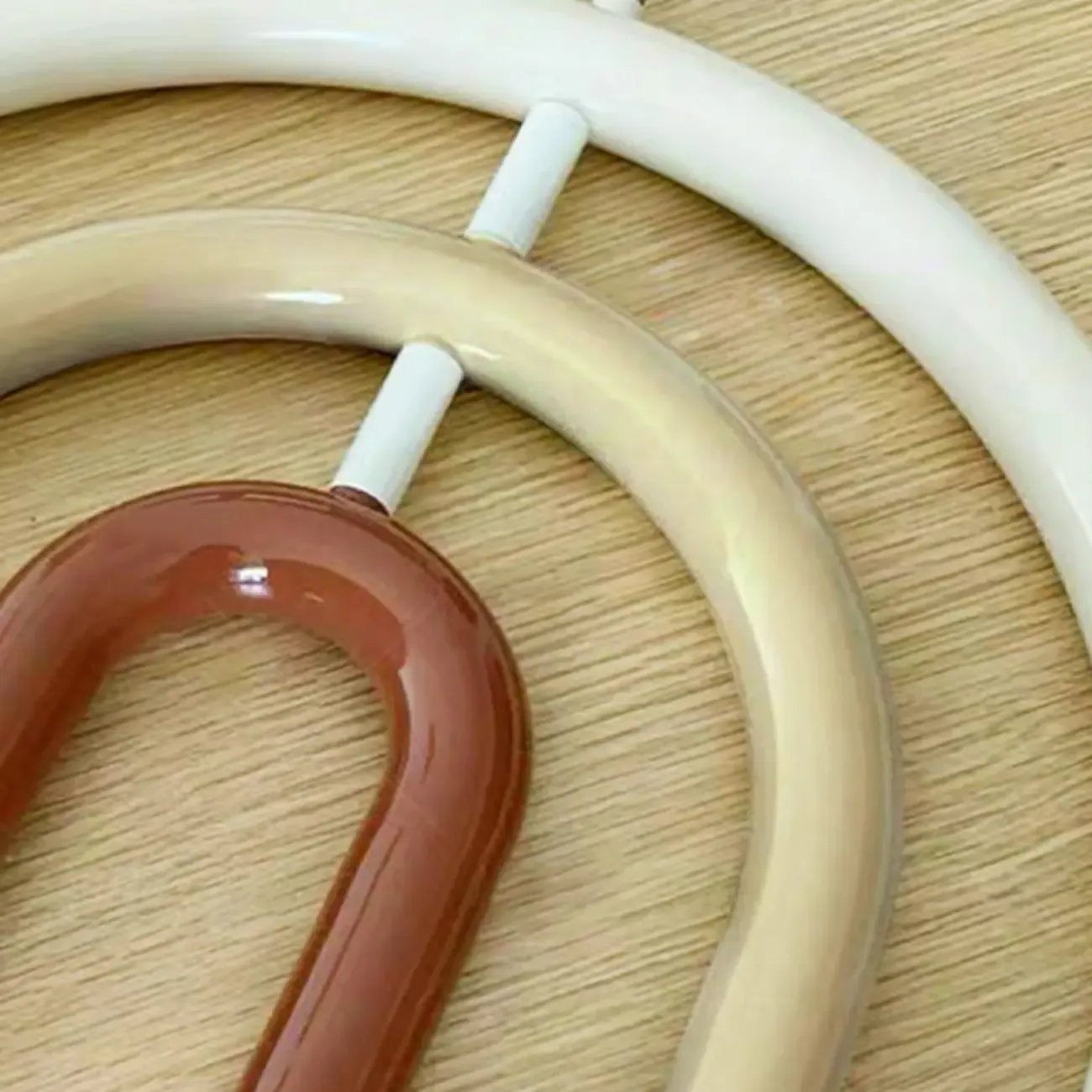 Modern 6-Light LED Chandelier  with Rainbow Shape Design