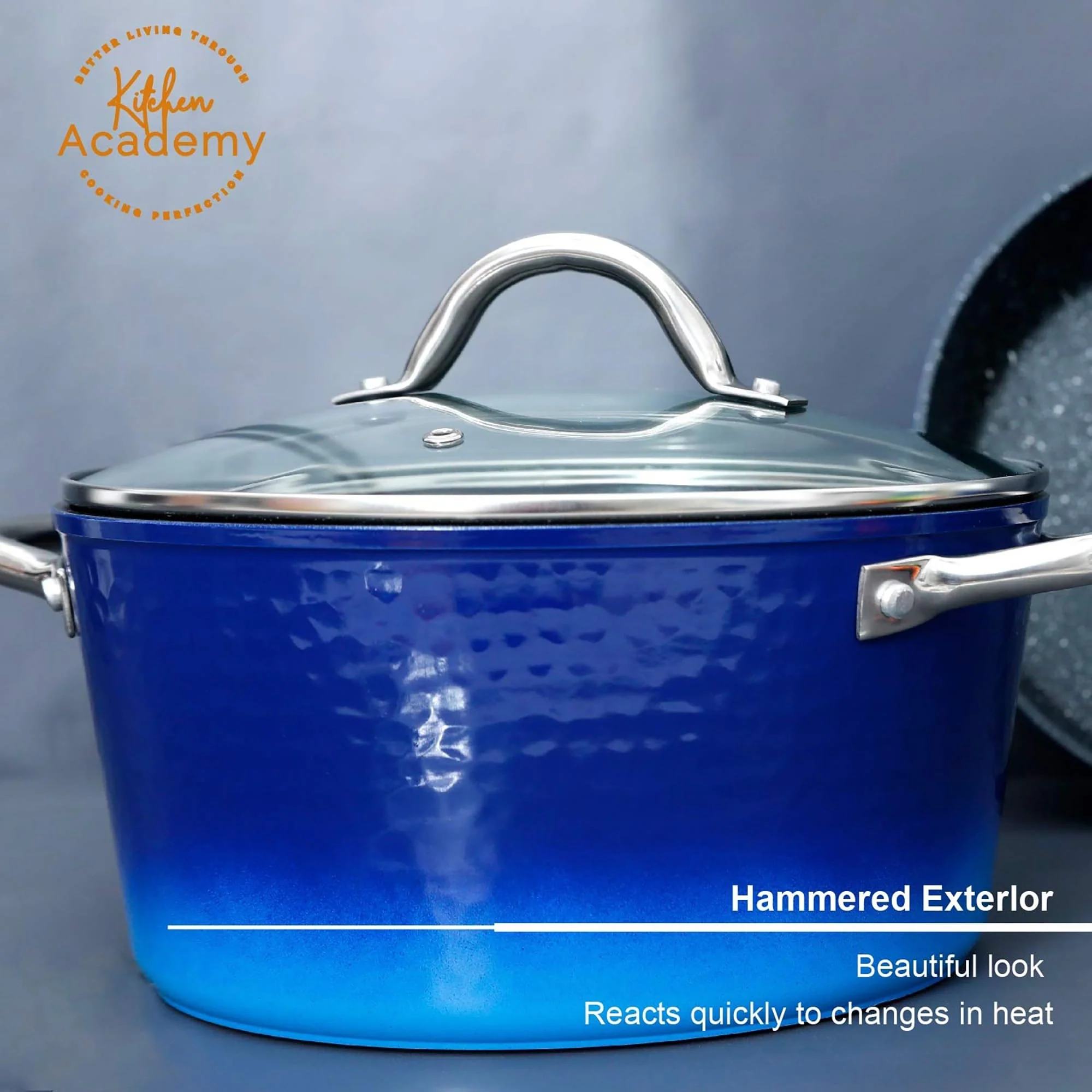 Kitchen Granite Cookware Set, Cooking Pans Set Non-Stick Pots 12/15/30-piece Set