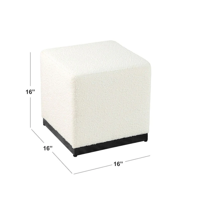HomePop Modern Cube Ottoman