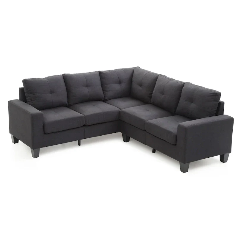 Newbury Twill Fabric Sectional Sofa