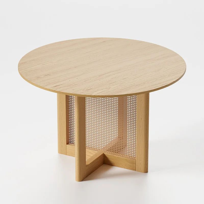 Lumioca Cinna Oak Wood Double Pedestal Dining Table