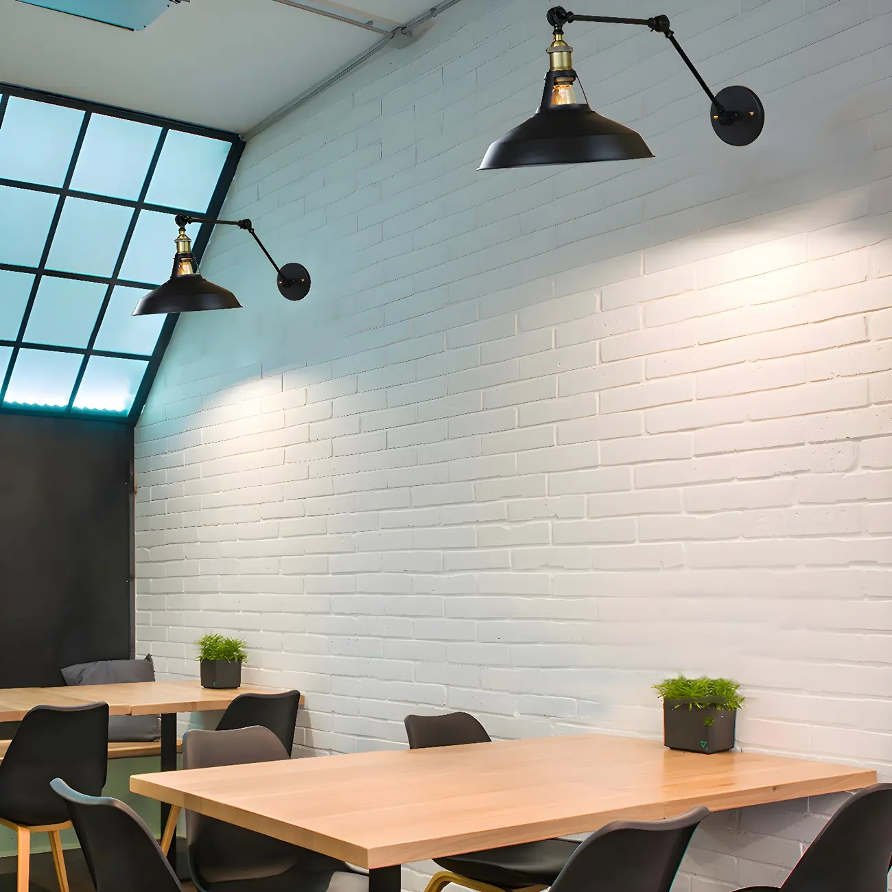 Industrial Barn Shade Adjustable Swing Arm Wall Light