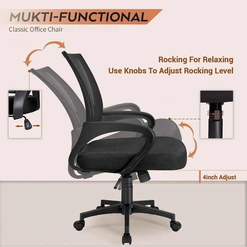 Homall Office Chair Mesh Desk Chair Computer Chair with Armrest