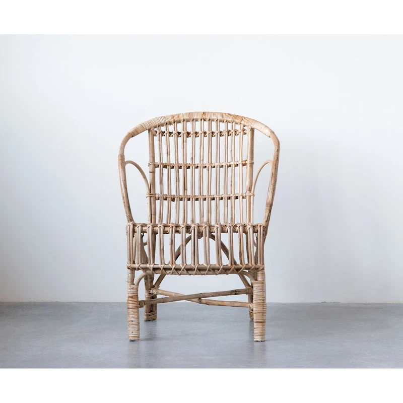Pure Bamboo Chair with Rounded Back