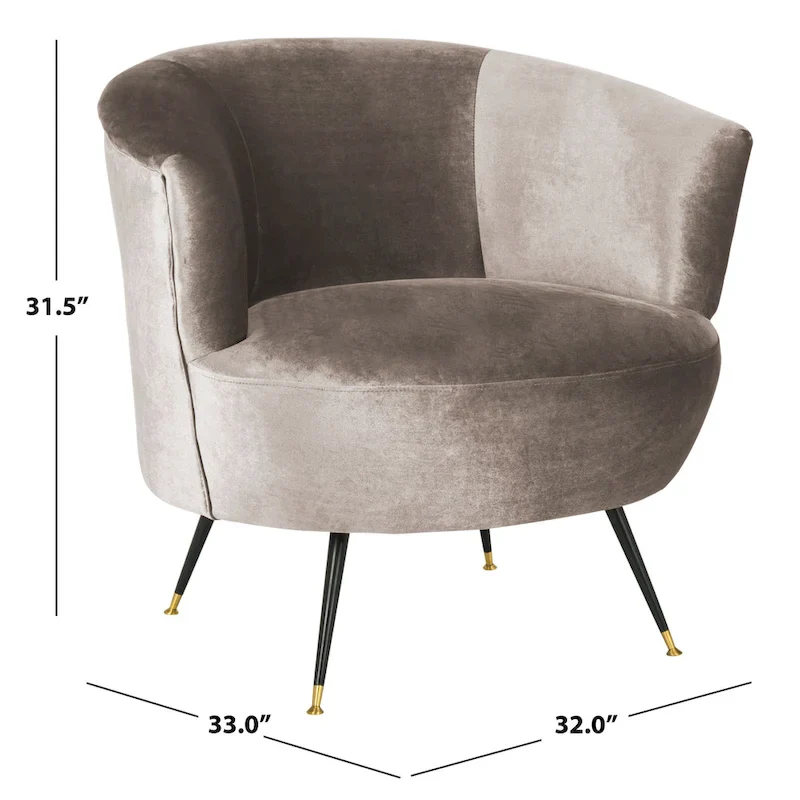 SAFAVIEH Juliann Mid-Century Modern Retro Club Chair - 32 x 33 x 31.5 - 32Wx33Dx32H