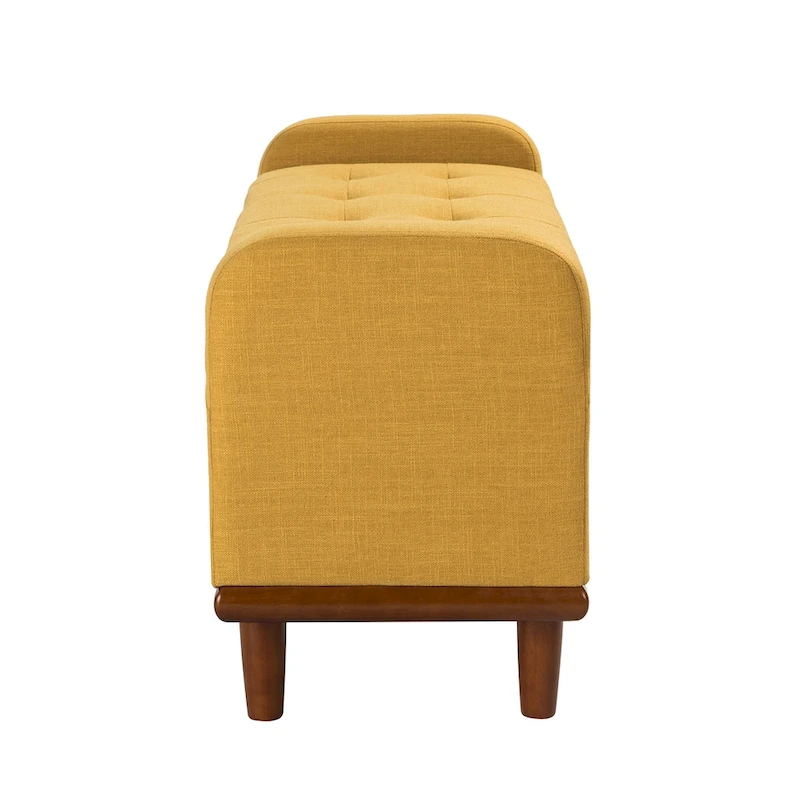 Bastian Upholstered Bench with Solid Wood Legs