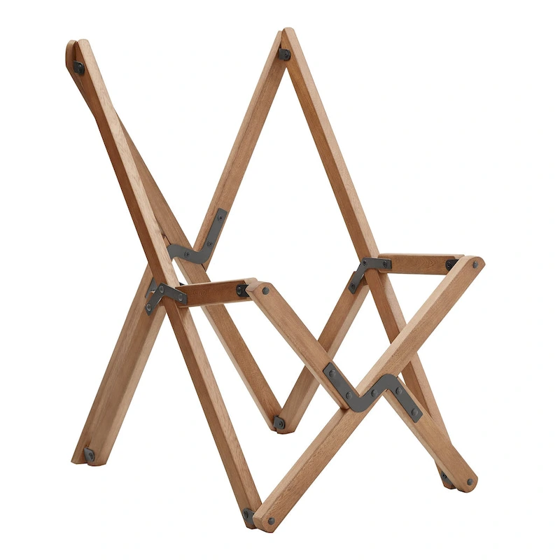 Cantu Genuine Top Grain Leather Tripolina Sling Chair by iNSPIRE Q Modern