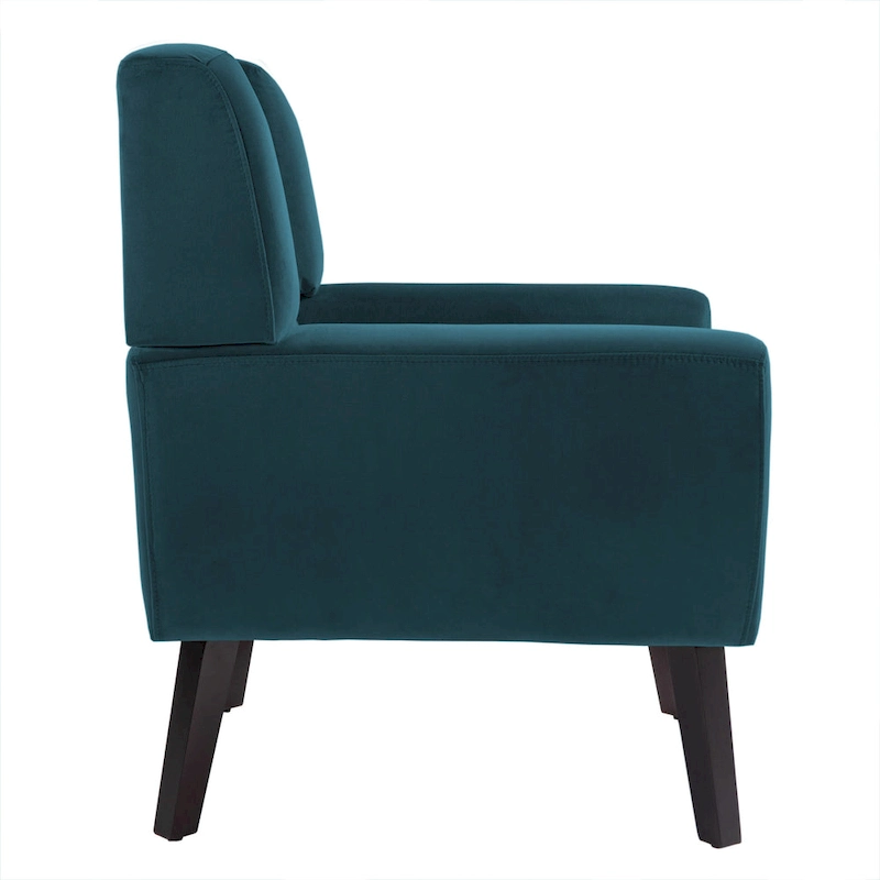 Velvet Upholstered Armchair Tufted Accent Chair