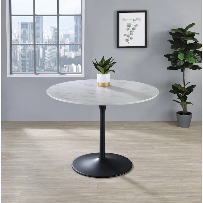 41.25  x 41.25  Flower Round Dining Table