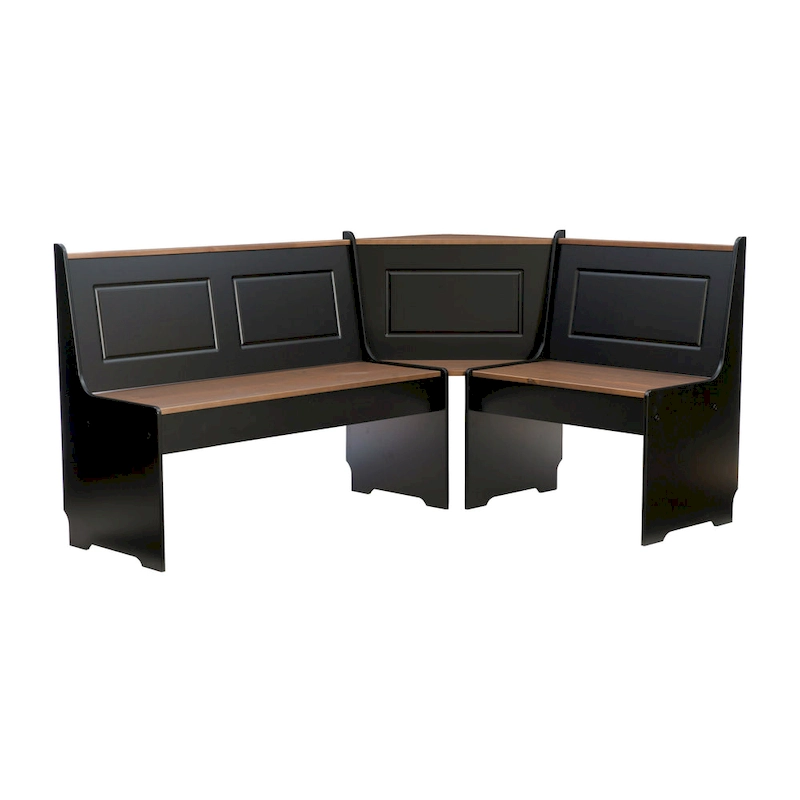 Middlecreek Wood Farmhouse Breakfast Nook Dining Set