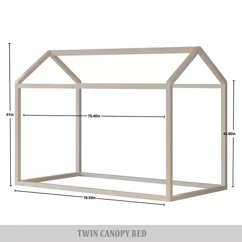 ChaletPosh Wooden Canopy Bed
