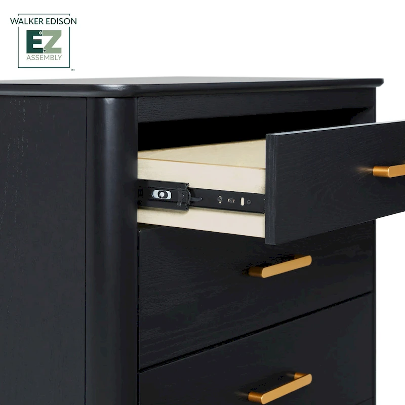 Walker Edison 3-Drawer Nightstand with Ultra-Easy Drawer Assembly