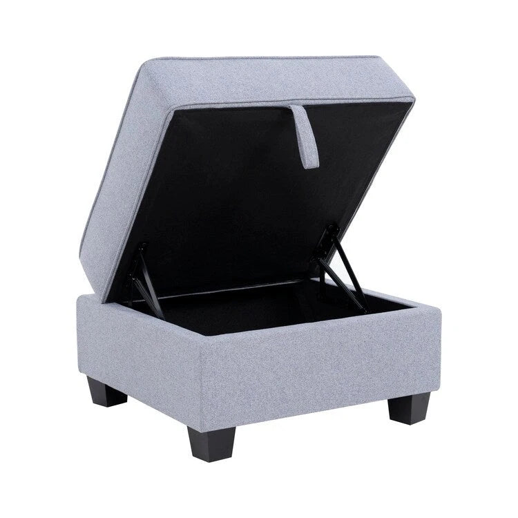 Modern DIY Convertible Modular Sectional Ultimate Sofa Collection - Optional Ottoman Middle and Armrest Modules