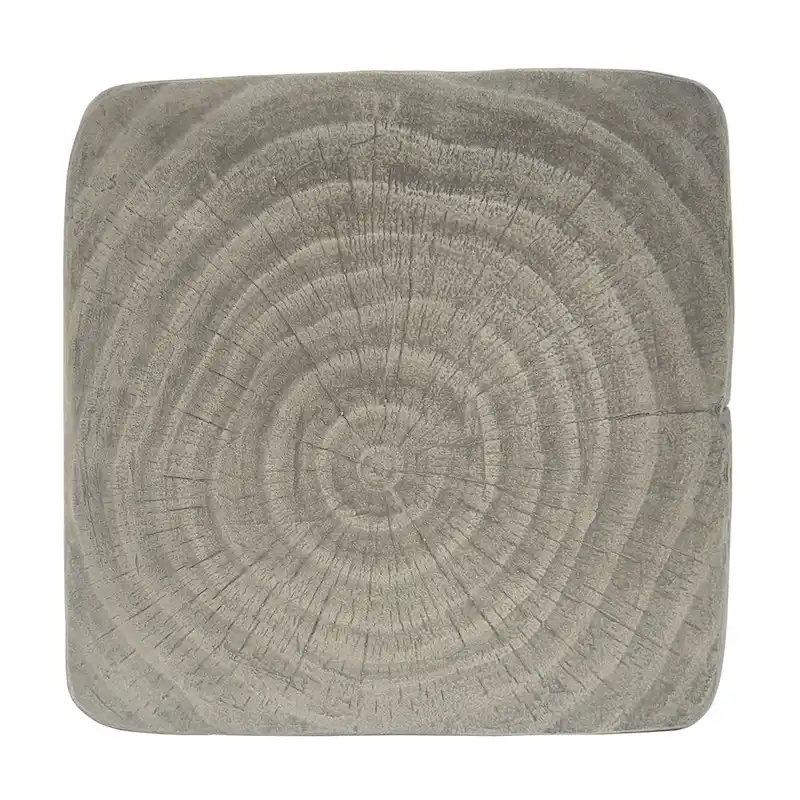 MGO Twist Shape Side Table, Wood-like Texture