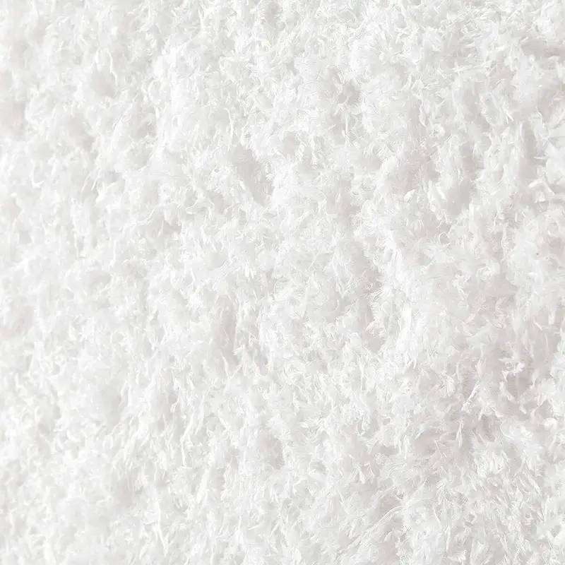 Mo' Fluffy Feathers College Headboard with Legs - Plush Texture