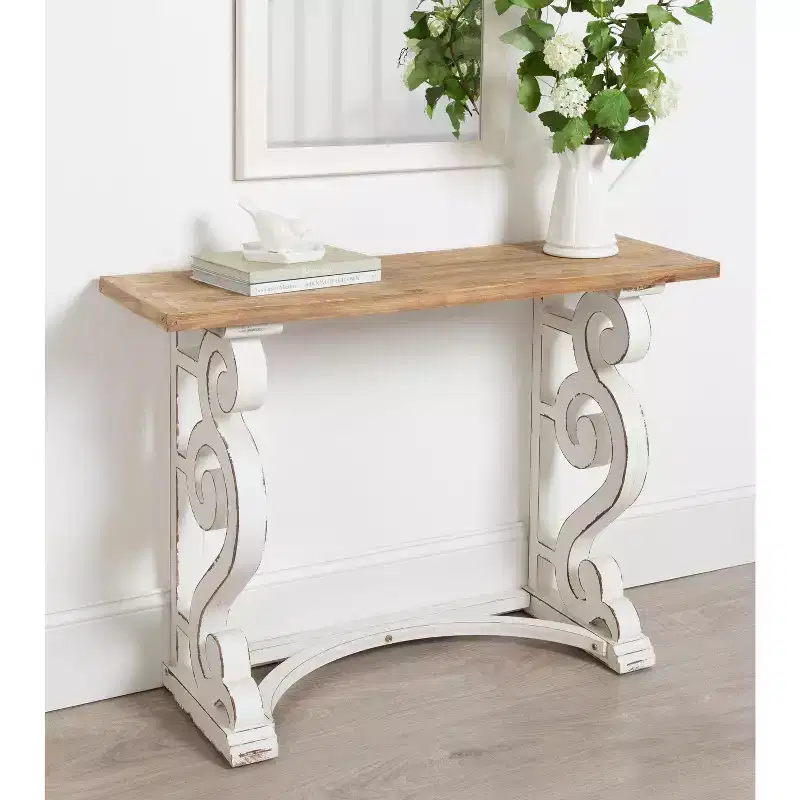 Kate and Laurel Wyldwood Wood Console Table