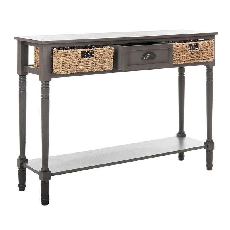 SAFAVIEH Edyth Grey Console - 44.5 x 13.4 x 31.5 - 45Wx13Dx32H