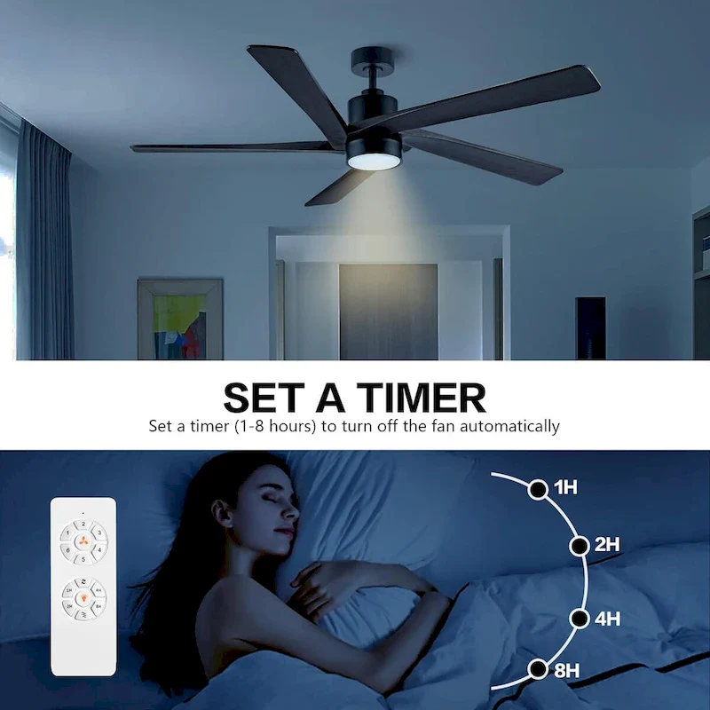 AeroBlade 54  5-Blade 6-Speed Ceiling Fan with LED Light