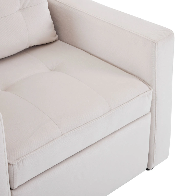 Christopher Knight Home - Sophia Convertible Sleeper Sofa Chair Bed with Adjustable Backrest and Built-In Pillow